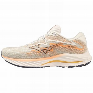 Mizuno Wave Rider 27 Παπουτσια για Τρεξιμο γυναικεια ασπρα | Greece M3924XK