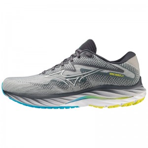 Mizuno Wave Rider 27 Παπουτσια για Τρεξιμο ανδρικα μπλε ασπρα | Greece M1376IJ