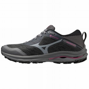 Mizuno Wave Rider GTX Παπουτσια Trail γυναικεια φουξια | Greece M0743VL