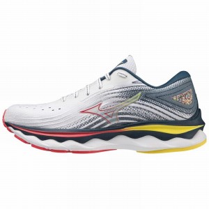 Mizuno Wave Sky 6 Παπουτσια για Τρεξιμο γυναικεια ασπρα | Greece M4062WJ