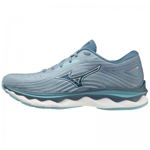 Mizuno Wave Sky 6 Παπουτσια για Τρεξιμο γυναικεια ασπρα | Greece M6479ED