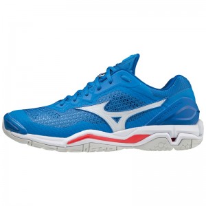 Mizuno Wave Stealth V Παπουτσια Χαντμπολ γυναικεια μπλε | Greece M1042KG