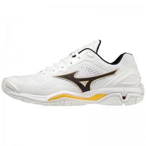 Mizuno Wave Stealth V Παπουτσια Χαντμπολ ανδρικα ασπρα | Greece M2647BD