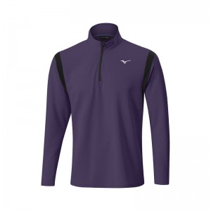 Mizuno Χειμερινά Breeze Elite 1/4 Zip Αριστος ανδρικα μωβ | Greece M6802QU