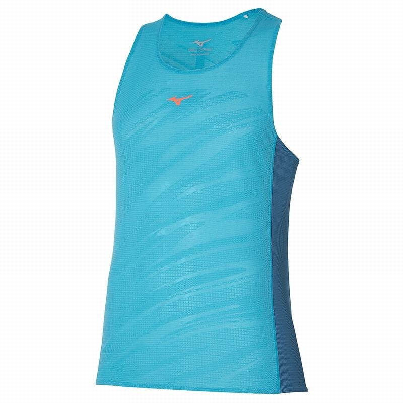 Mizuno Aero Tank αμανικα μπλουζακια ανδρικα μπλε | Greece M8260QA