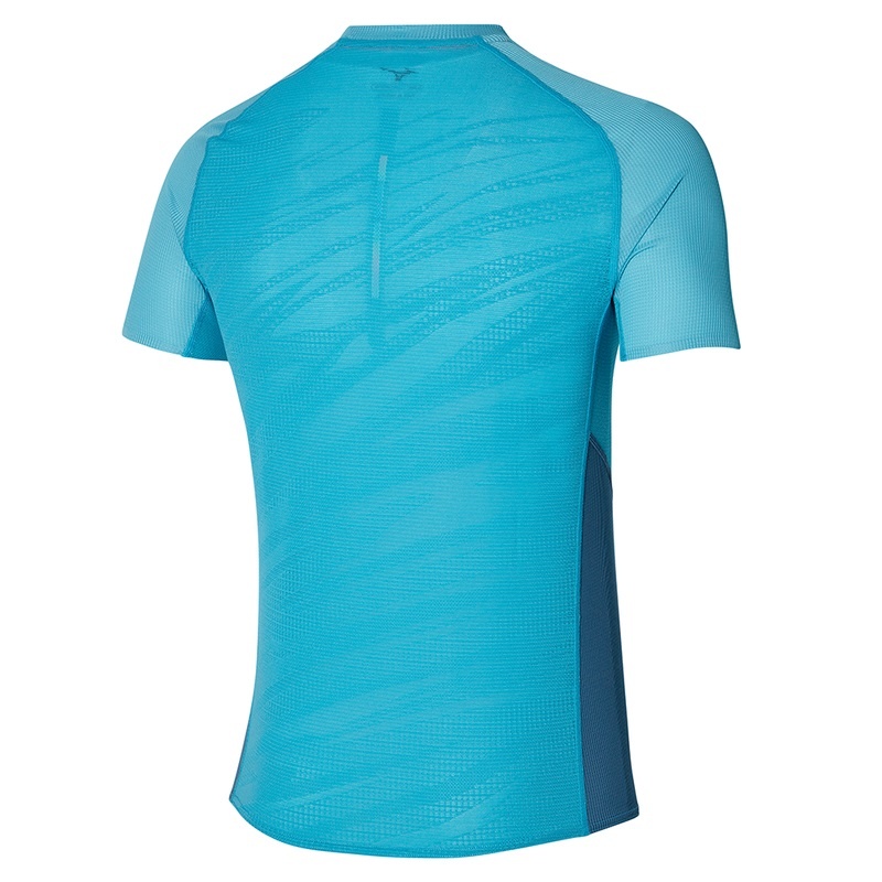 Mizuno Aero Tee μπλουζακια ανδρικα μπλε | Greece M6502MC