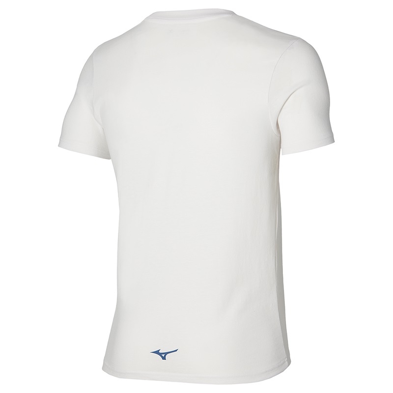 Mizuno Athletics Mizuno Tee μπλουζακια ανδρικα ασπρα | Greece M0741VU