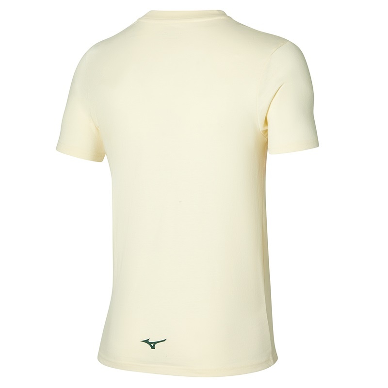 Mizuno Athletics RB Tee μπλουζακια ανδρικα κίτρινα | Greece M8576NP