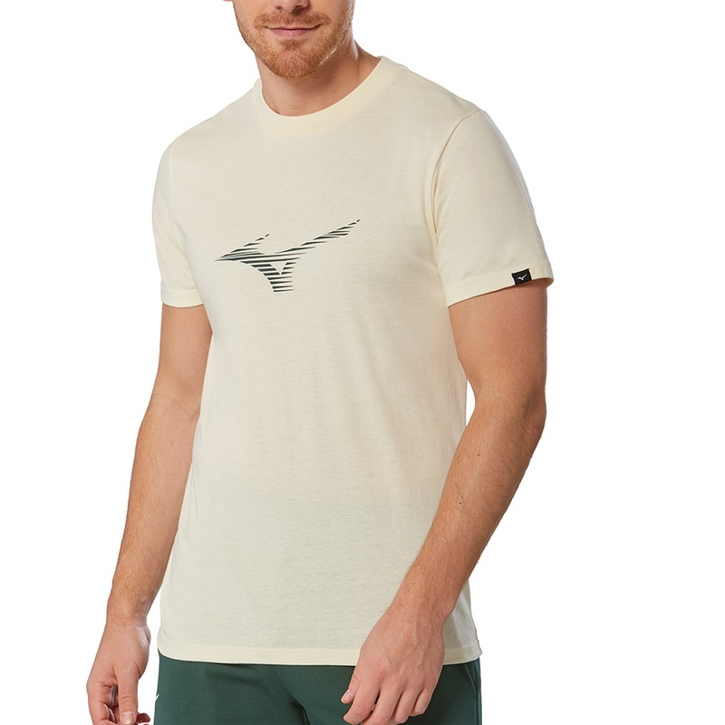 Mizuno Athletics RB Tee μπλουζακια ανδρικα κίτρινα | Greece M8576NP