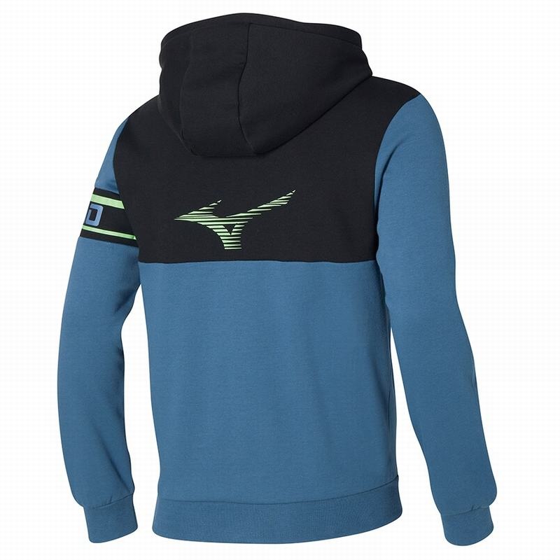 Mizuno Athletics Sweat Μπουφαν ανδρικα μπλε | Greece M0139NH