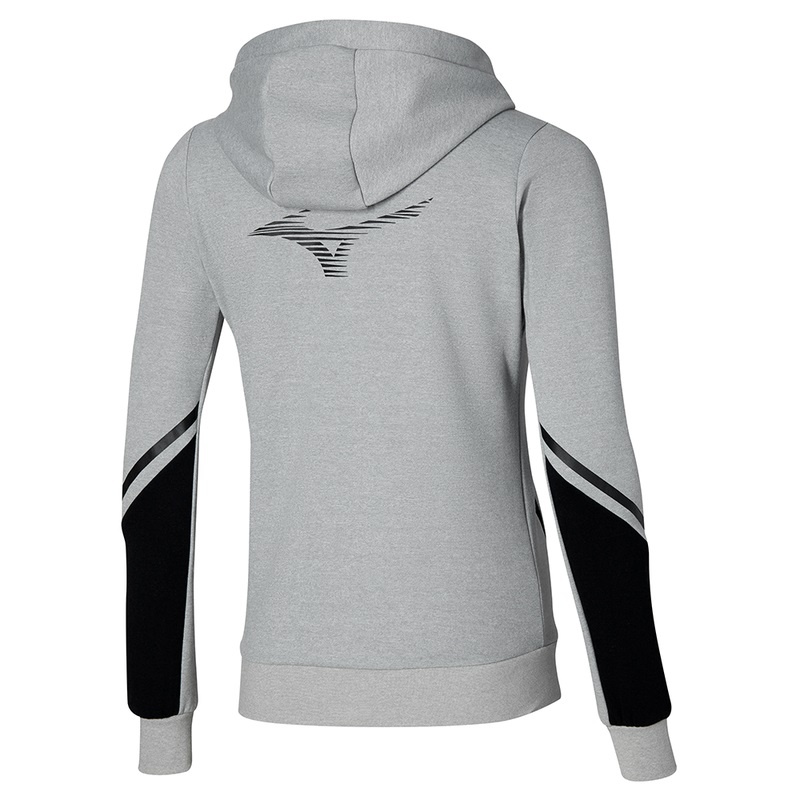 Mizuno Athletics Sweat Μπουφαν γυναικεια γκρι | Greece M1304ZH