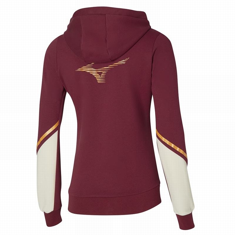 Mizuno Athletics Sweat Μπουφαν γυναικεια κοκκινα | Greece M4910PR