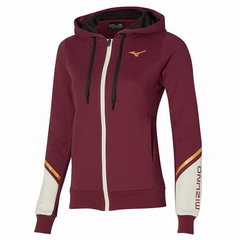 Mizuno Athletics Sweat Μπουφαν γυναικεια κοκκινα | Greece M4910PR