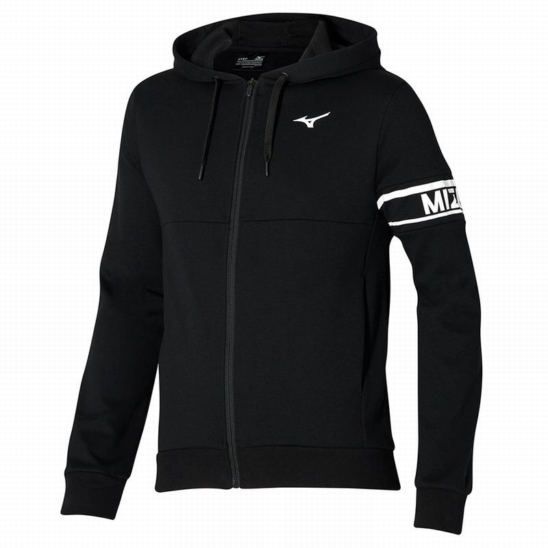 Mizuno Athletics Sweat Μπουφαν ανδρικα μαυρα | Greece M8297YV