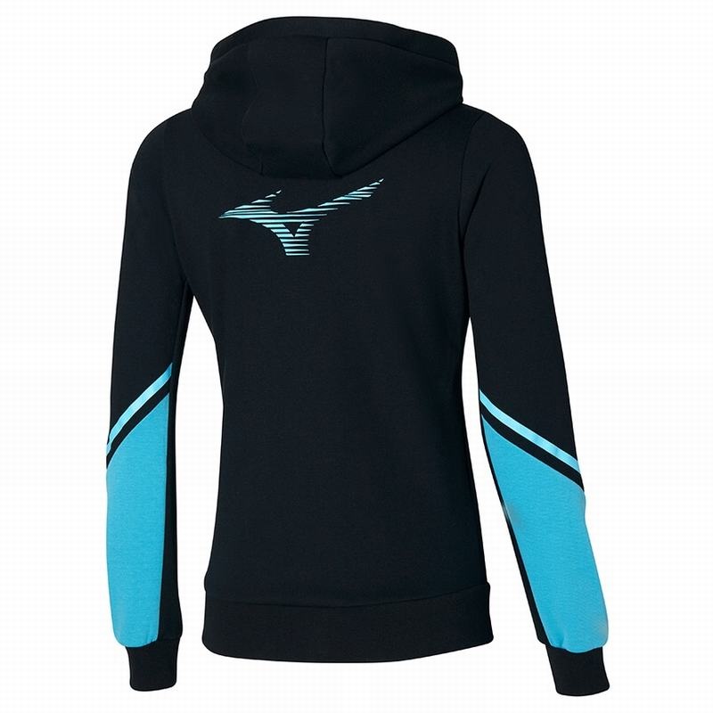 Mizuno Athletics Sweat Μπουφαν γυναικεια μαυρα μπλε | Greece M7963UB