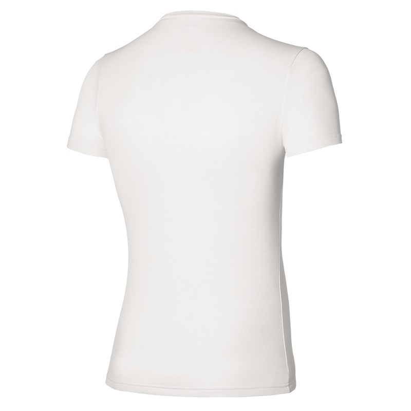 Mizuno BT Under V Neck Tee μπλουζακια ανδρικα ασπρα | Greece M2957AD