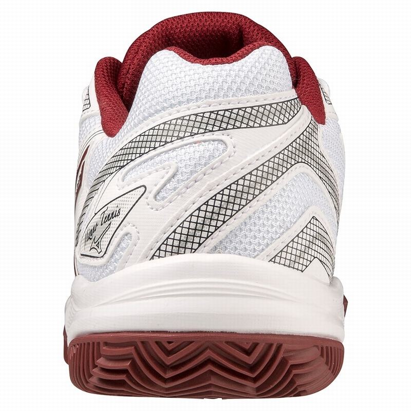 Mizuno Break Shot 4 CC Παπουτσια Τενισ γυναικεια ασπρα σκούρο κοκκινα | Greece M2406CT