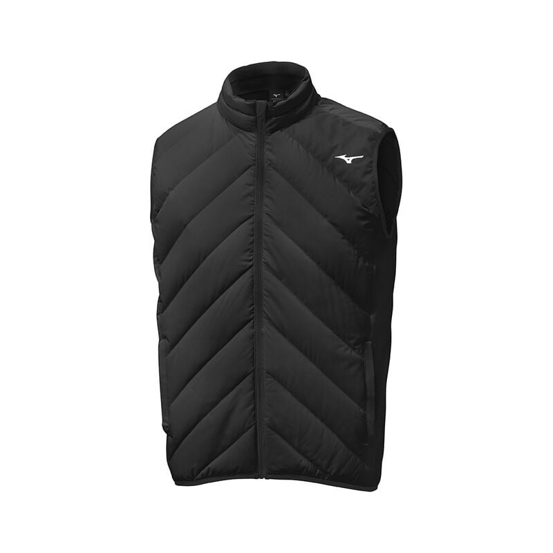 Mizuno Breath Thermo Move Down Gilet Μπουφαν ανδρικα μαυρα | Greece M9762QA