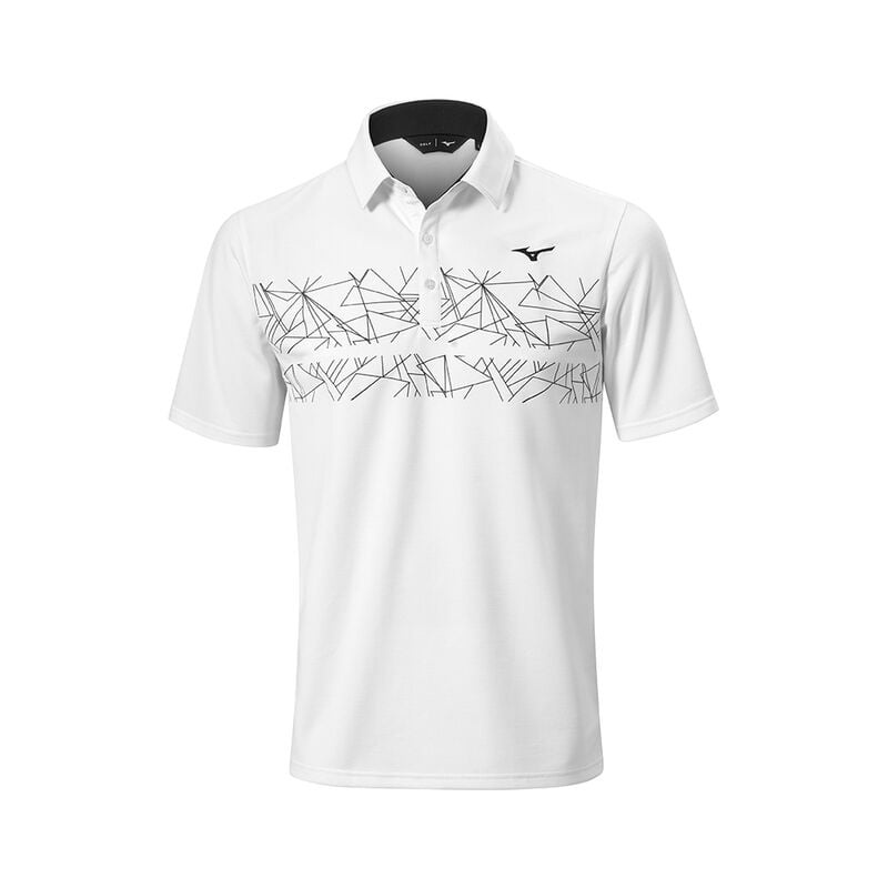 Mizuno Breath Thermo σταμπεσ Polo ανδρικα ασπρα | Greece M4597EK