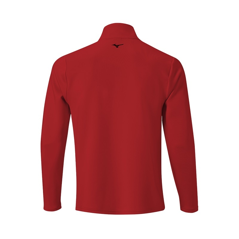 Mizuno Brze Tstripe 1/4 Zip Αριστος γυναικεια κοκκινα | Greece M5124SV