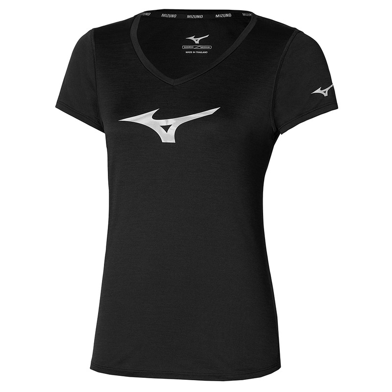 Mizuno Core RB Tee μπλουζακια γυναικεια μαυρα | Greece M4905ZX