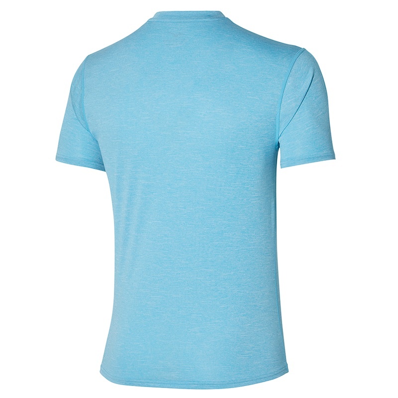 Mizuno Core RB Tee μπλουζακια ανδρικα μπλε | Greece M8529BZ