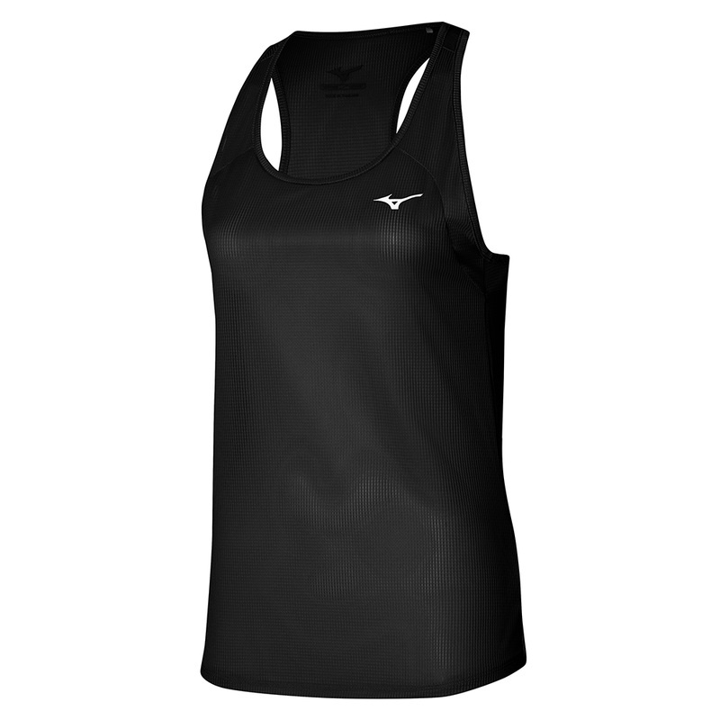 Mizuno Dryaeroflow Tank αμανικα μπλουζακια γυναικεια μαυρα | Greece M2014EF