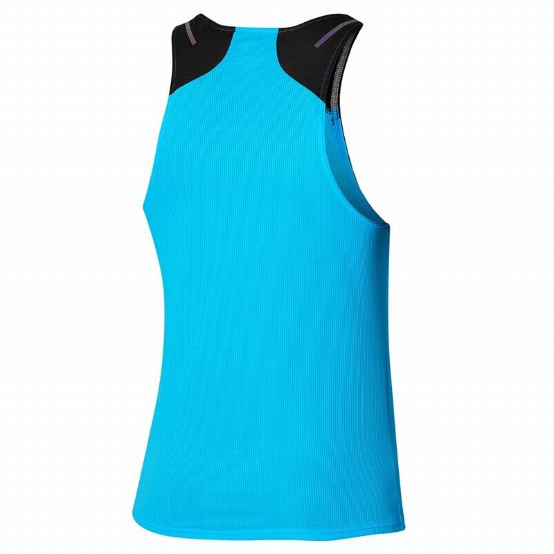 Mizuno Dryaeroflow Tank αμανικα μπλουζακια ανδρικα μαυρα | Greece M3968GM