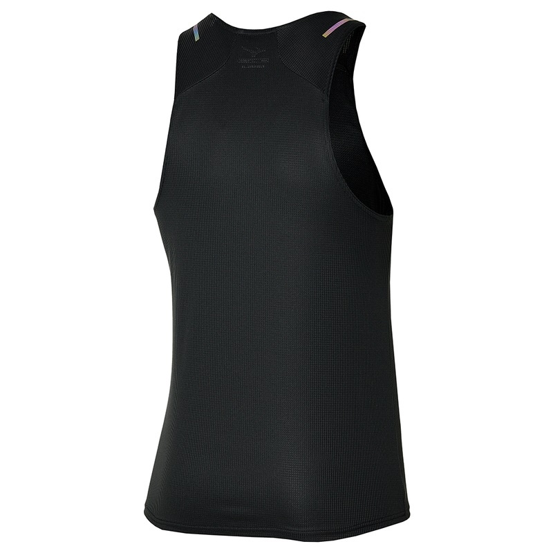 Mizuno Dryaeroflow Tank αμανικα μπλουζακια ανδρικα μαυρα | Greece M6503TN