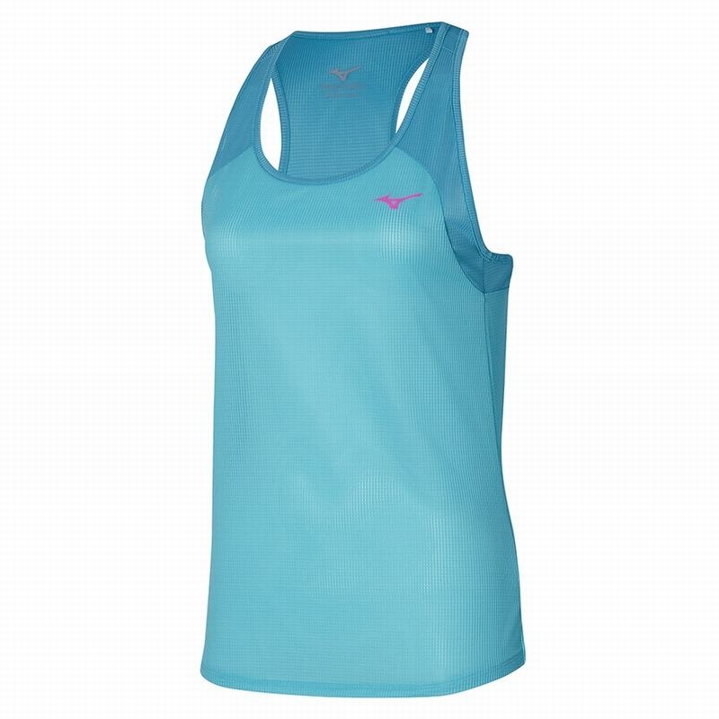 Mizuno Dryaeroflow Tank αμανικα μπλουζακια γυναικεια καφε | Greece M8043AY