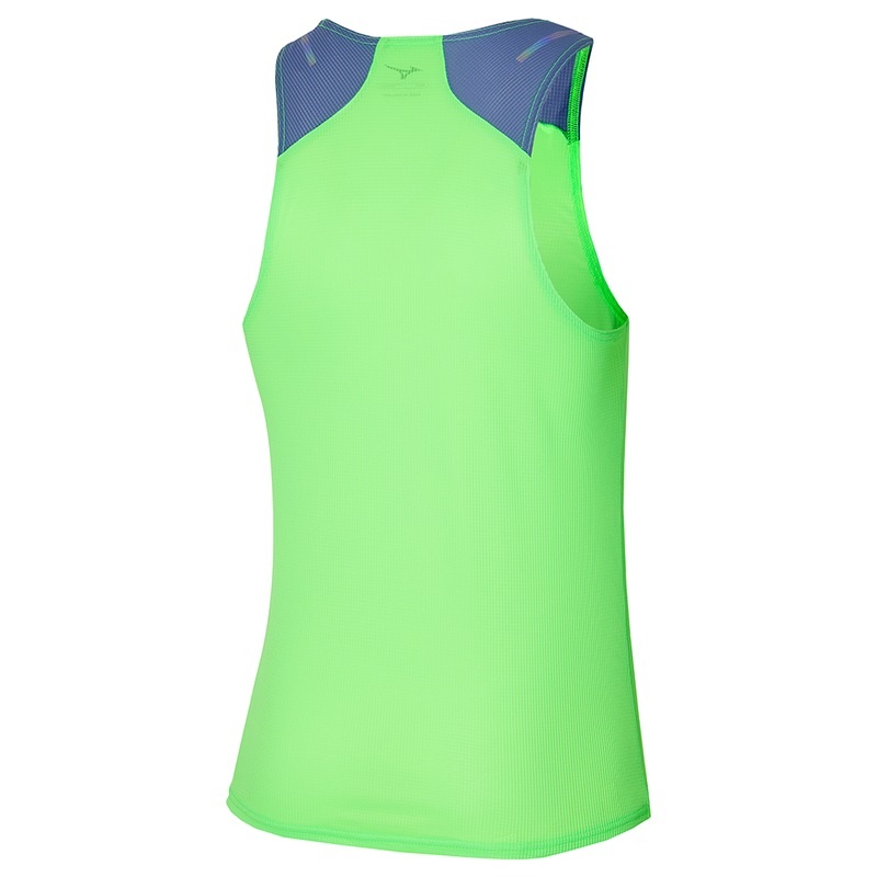 Mizuno Dryaeroflow Tank αμανικα μπλουζακια ανδρικα ανοιχτο πρασινο | Greece M7123BZ