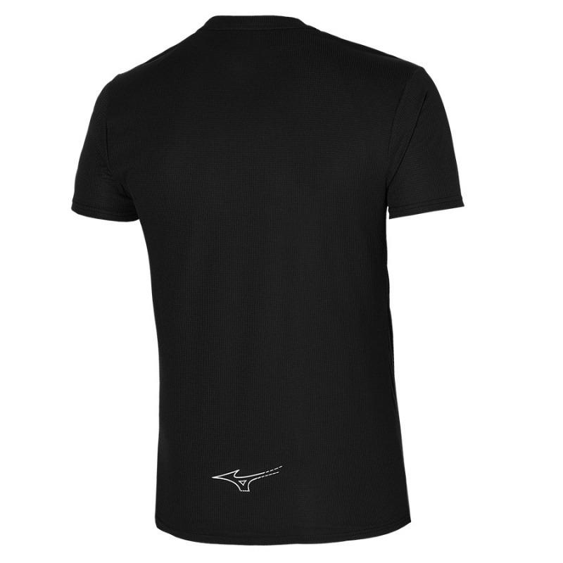 Mizuno Dryaeroflow Tee μπλουζακια ανδρικα μαυρα | Greece M4718DN