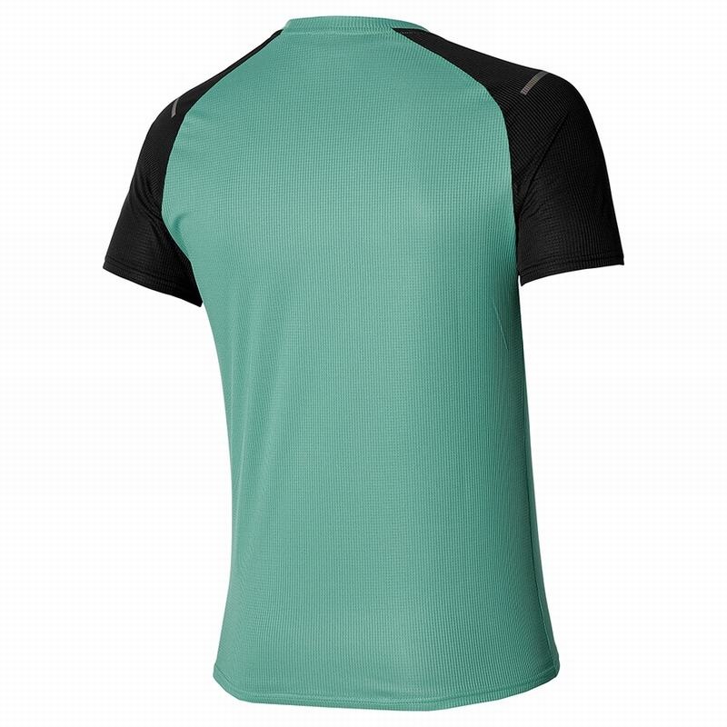 Mizuno Dryaeroflow Tee μπλουζακια ανδρικα μπλε μαυρα | Greece M0135TP