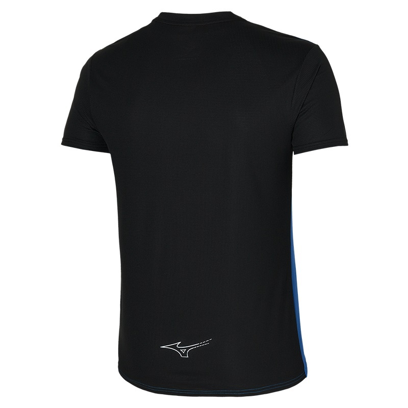 Mizuno Dryaeroflow Tee μπλουζακια ανδρικα μπλε μαυρα | Greece M6435UE