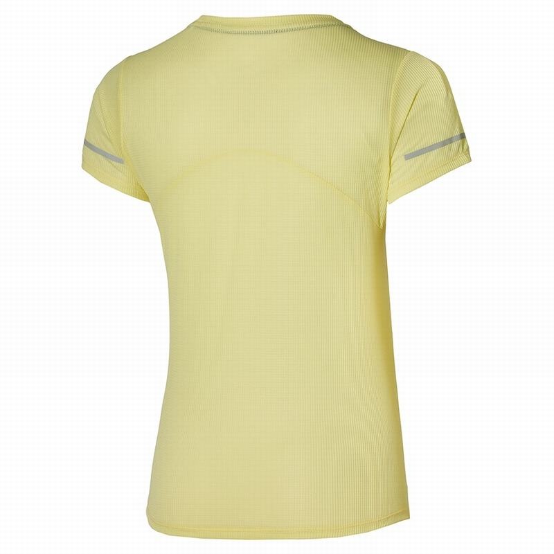 Mizuno Dryaeroflow Tee μπλουζακια γυναικεια ανοιχτο πρασινο κίτρινα | Greece M7186PF