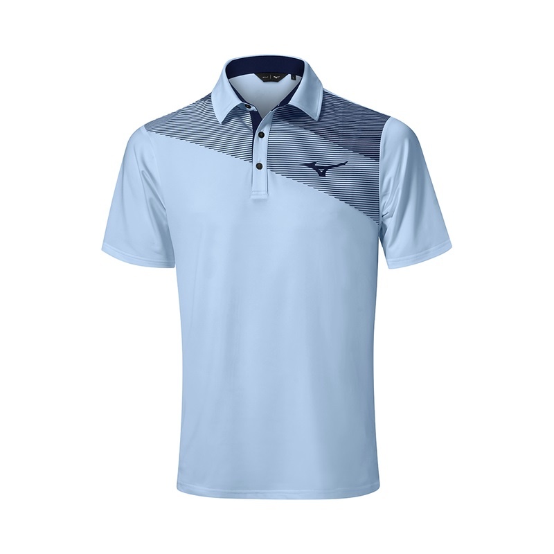 Mizuno Elite Fade Polo ανδρικα μπλε | Greece M6470WI