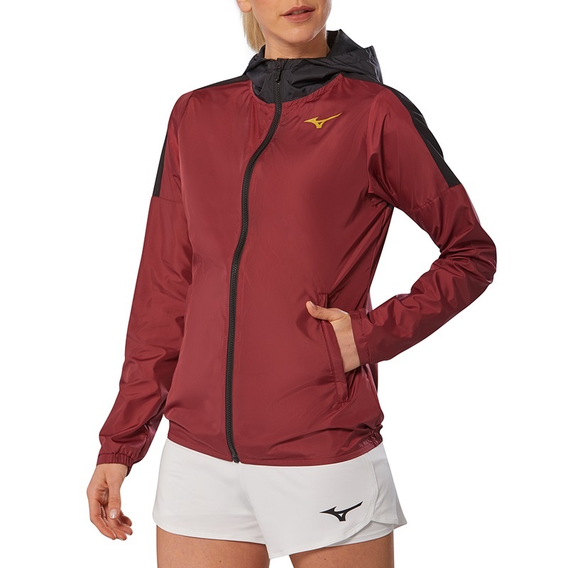 Mizuno Hoody Μπουφαν γυναικεια σκούρο κοκκινα | Greece M1307GY