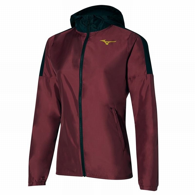 Mizuno Hoody Μπουφαν γυναικεια σκούρο κοκκινα | Greece M1307GY