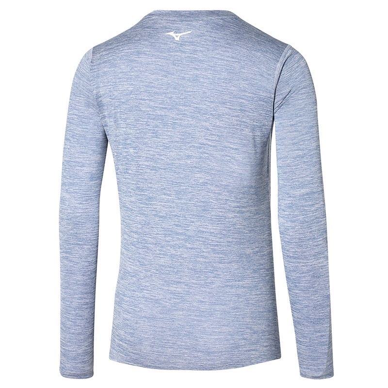 Mizuno Impulse Core LS Tee μπλουζακια γυναικεια μπλε | Greece M0329XQ