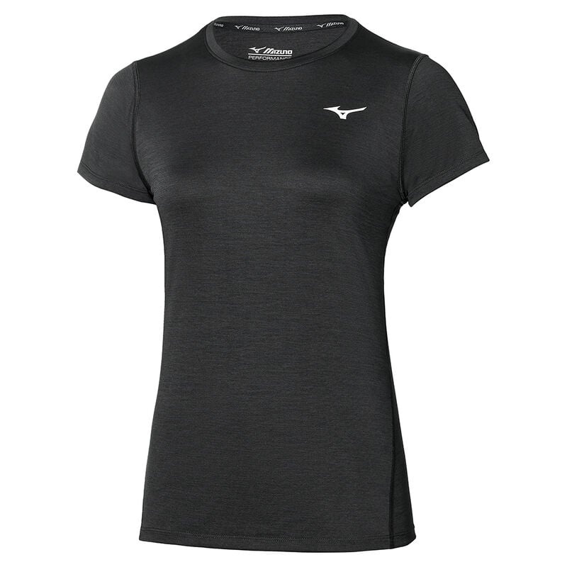 Mizuno Impulse Core Tee μπλουζακια γυναικεια μαυρα | Greece M1278NQ