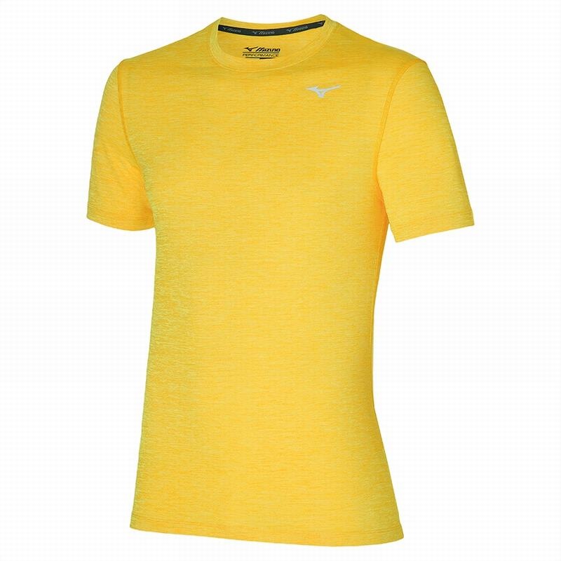 Mizuno Impulse Core Tee μπλουζακια ανδρικα κίτρινα | Greece M1529TN