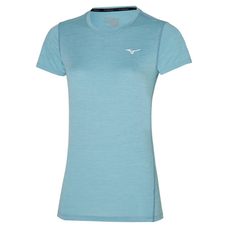 Mizuno Impulse Core Tee μπλουζακια γυναικεια μπλε | Greece M4987DB