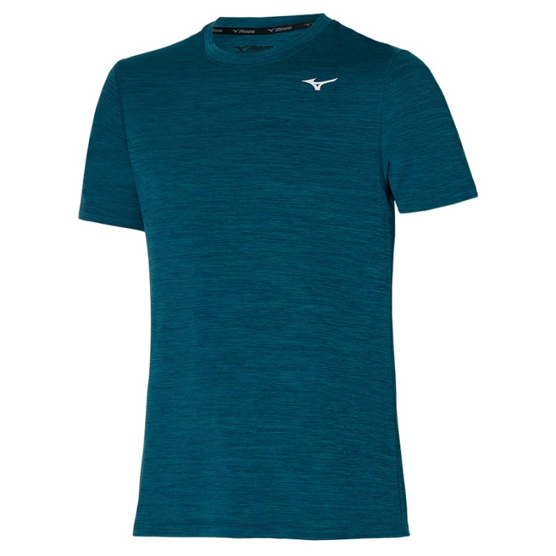 Mizuno Impulse Core Tee μπλουζακια ανδρικα μπλε | Greece M5479AD