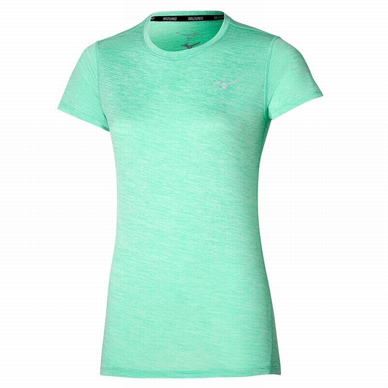 Mizuno Impulse Core Tee μπλουζακια γυναικεια πρασινο | Greece M6740IG