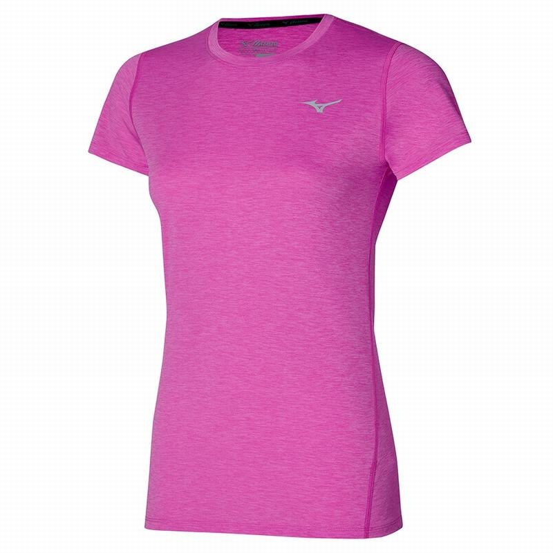 Mizuno Impulse Core Tee μπλουζακια γυναικεια ροζ | Greece M7246DF