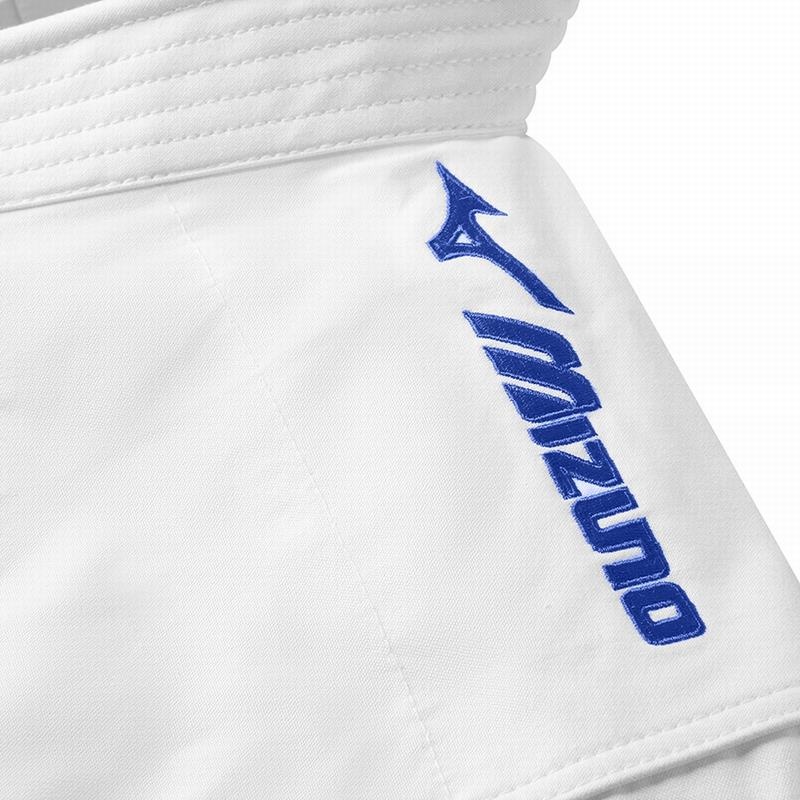 Mizuno Kime Embroidery Karategis ανδρικα ασπρα μπλε | Greece M9238UG