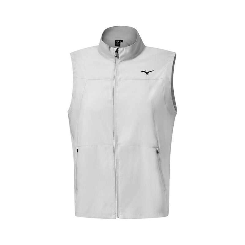 Mizuno MT Drizzle Vest Μπουφαν ανδρικα ασπρα | Greece M0584VF