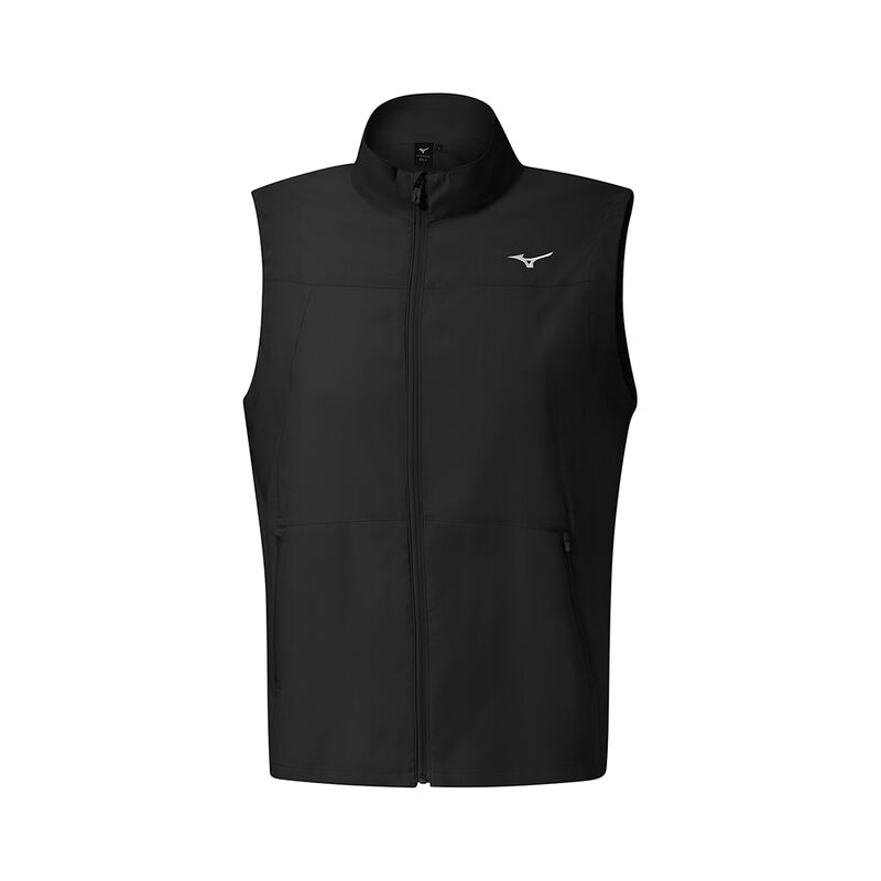 Mizuno MT Drizzle Vest Μπουφαν ανδρικα μαυρα | Greece M5931CA