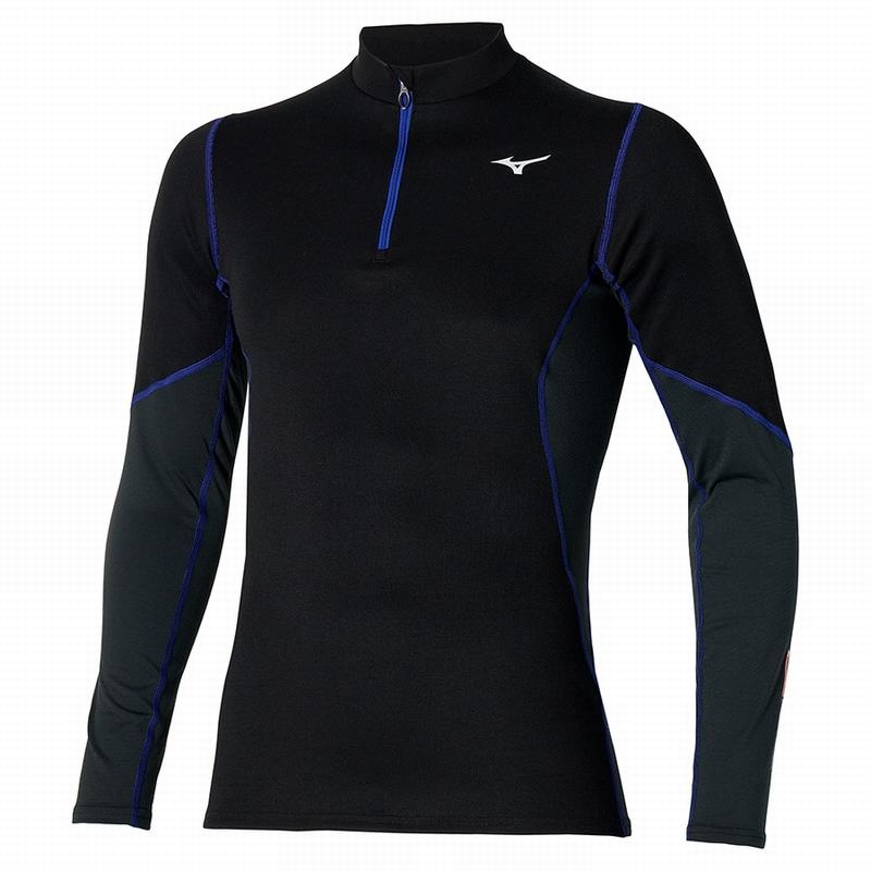 Mizuno Merino Μαλλί H/Z Αριστος ανδρικα μαυρα μπλε | Greece M2390UV