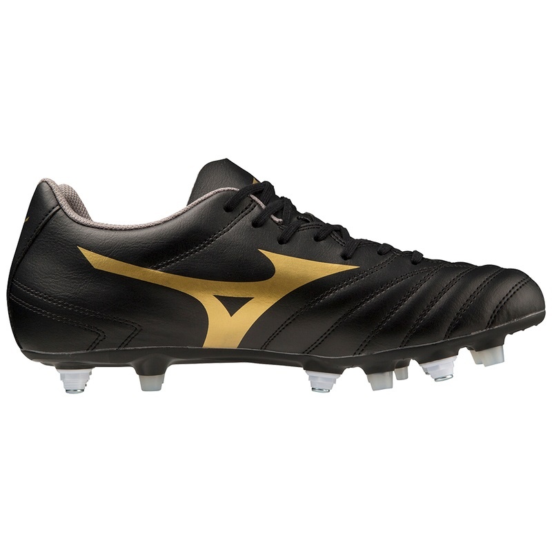 Mizuno Monarcida Neo II Select Mix Παπουτσια Ποδοσφαιρου γυναικεια μαυρα χρυσο χρωμα | Greece M7418LJ